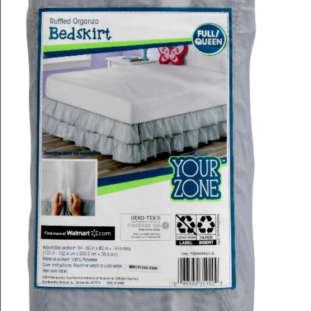 Your Zone Two-Tier Ruffle Bed Skirt Full/Queen